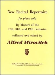 New Recital Repertoire piano sheet music cover